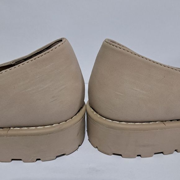 Dolce Vita Catalina Slip On Flats Penny Loafer Platform Size 8.5 Light Tan - Picture 6 of 12
